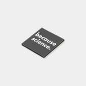 Omdat wetenschap post-it® notes (Schuin)