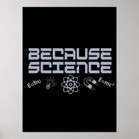 Omdat wetenschap poster (Voorkant)