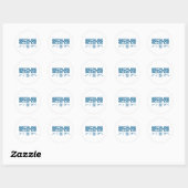 Omdat wetenschap ronde sticker (Vel)