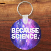 Omdat wetenschap sleutelhanger (Voorkant)