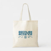 Omdat wetenschap tote bag (Achterkant)