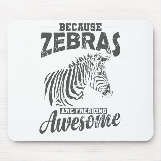 Omdat Zebras Geweldige Afrika maakt Muismat (Voorkant)