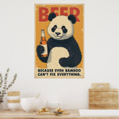 Omdat zelfs bamboe niet alles kan repareren Poster (Keuken)