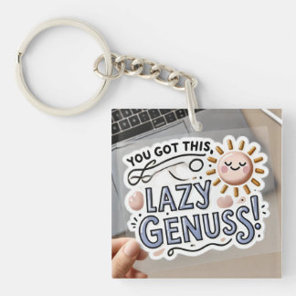 Omdat zelfs genieën een dutje nodig hebben 😴✨ sleutelhanger