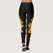 Omdat... zonnebloemen "Trippy Flower"-Teenslippers Leggings (Achterkant)