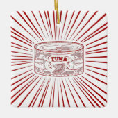 Omdoos voor tonijn keramisch ornament (Voorkant)
