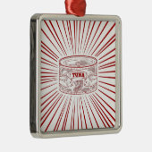 Omdoos voor tonijn metalen ornament (Rechts)