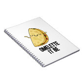 Ome-lette Het Wezen Grappige Omelet Grap Notitieboek (Rechterzijde)