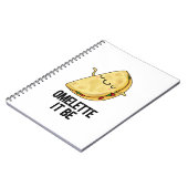 Ome-lette Het Wezen Grappige Omelet Grap Notitieboek (Linkerzijde)