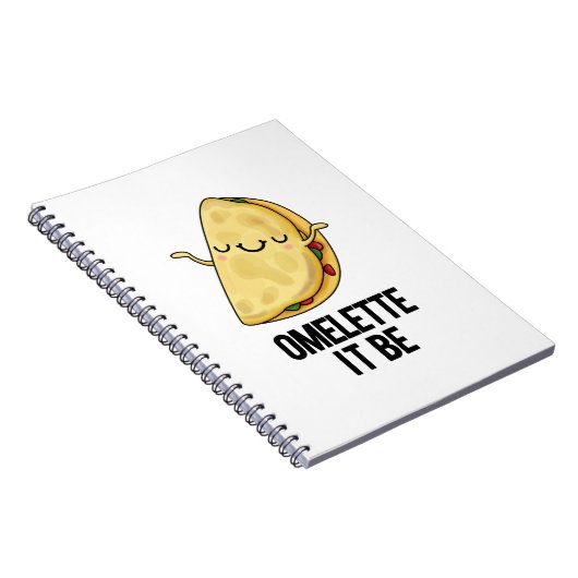 Ome-lette Wees Grappig Omelette Woordspeling  Notitieboek (Rechterzijde)