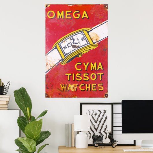 Omeg* Watches. Poster (Thuiskantoor)
