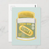 Omega 3 visolie briefkaart (Voorkant / Achterkant)