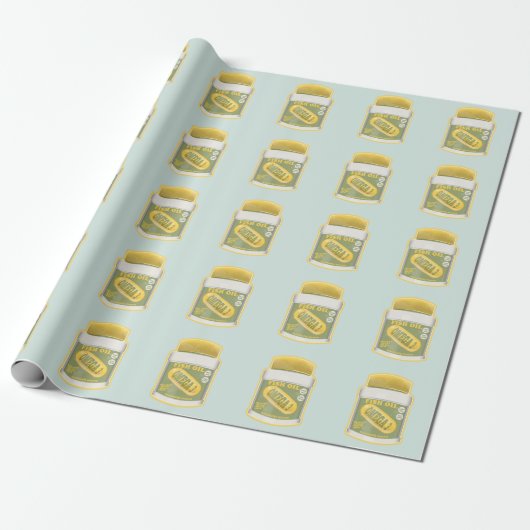 Omega 3 visolie cadeaupapier (Uitgerold)