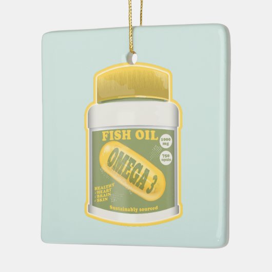 Omega 3 visolie keramisch ornament (Links)