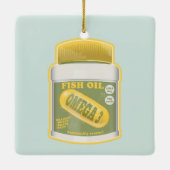 Omega 3 visolie keramisch ornament (Achterkant)