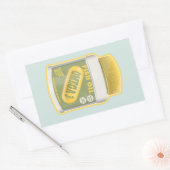 Omega 3 visolie rechthoekige sticker (Envelop)