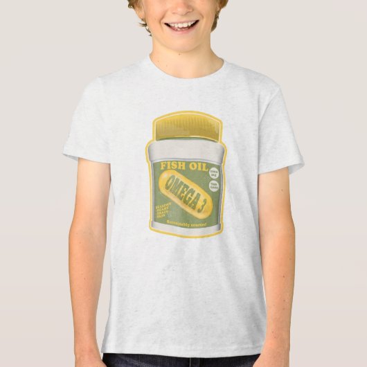 Omega 3 visolie Tri-Blend shirt (Voorkant)