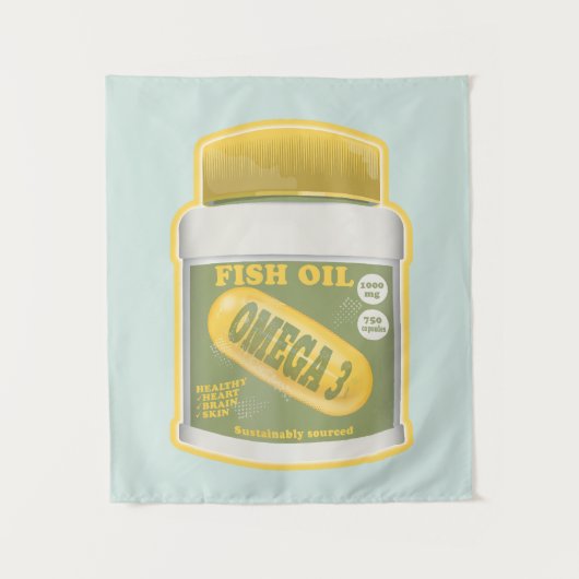 Omega 3 visolie wandkleed (Voorkant)