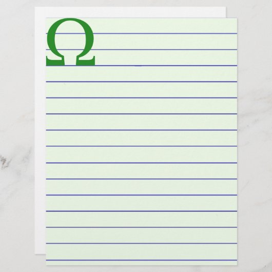 Omega Briefhoofd Ontwerp (Voorkant / Achterkant)