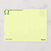 Omega Briefkaart (Achterkant)