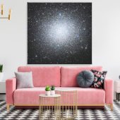Omega Centauri, een bolvormige sterrenhoop in Cent Canvas Afdruk (Insitu (Woonkamer))