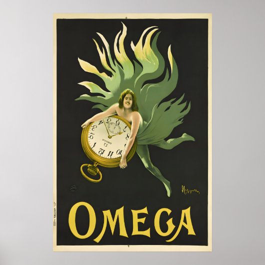 Omega-horloge poster - Cappiello Poster (Voorkant)