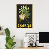 Omega-horloge poster - Cappiello Poster (Thuiskantoor)