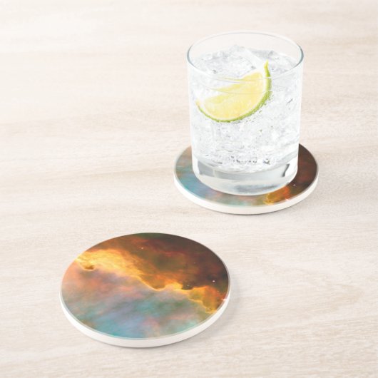 Omega Nebula in Sagittarius Zandsteen Onderzetter (Zijkant)