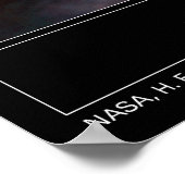 Omega Nebula M17 Hubble Telescope Foto Poster (Hoek)