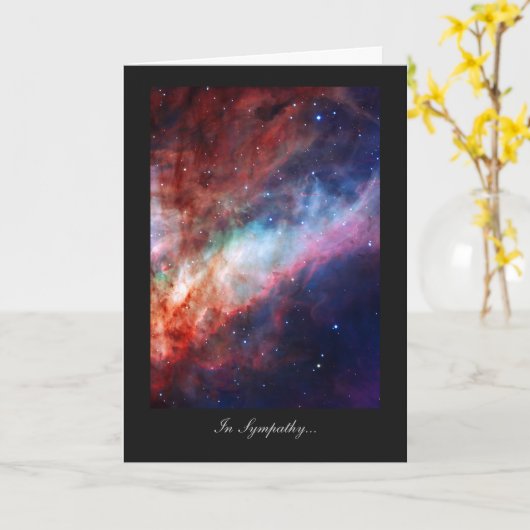 Omega Nebula, Messier 17 - In Sympathy Kaart (Gele Bloem)