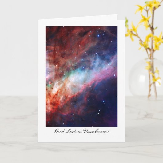 Omega Nebula, Messier 17, veel succes met je exame Kaart (Gele Bloem)