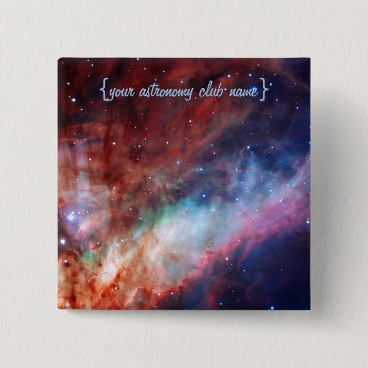 Omega Nebula - Ons Geweldige universum Vierkante Button 5,1 Cm (Voorkant)