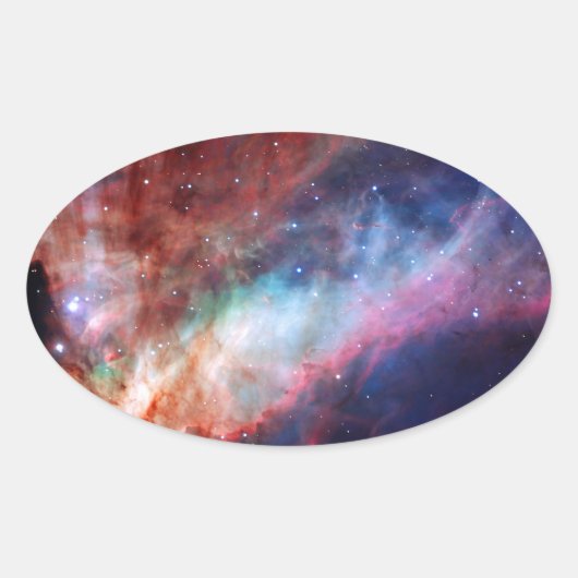 Omega Nebula - Ons verbazingwekkende universum Ovale Sticker (Voorkant)