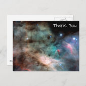 Omega Nevel Ruimte Foto Bedankt Briefkaart (Voorkant / Achterkant)