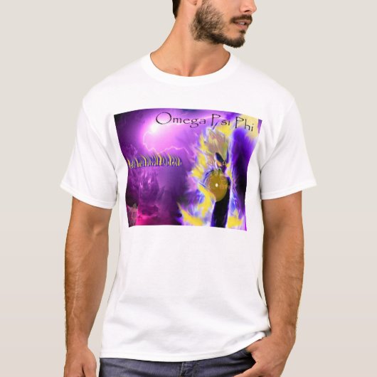 Omega Psi Phi (angst) T-shirt (Voorkant)