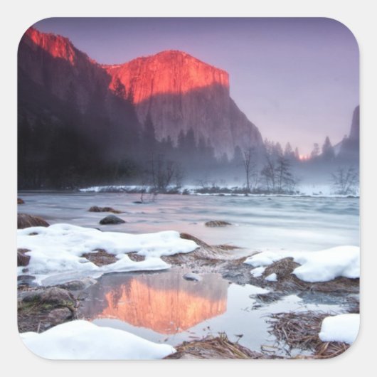 Omega Red Vierkante Sticker (Voorkant)