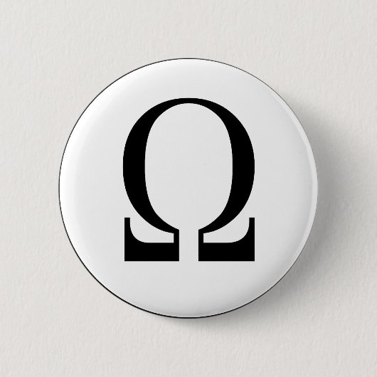 Omega Ronde Button 5,7 Cm (Voorkant)