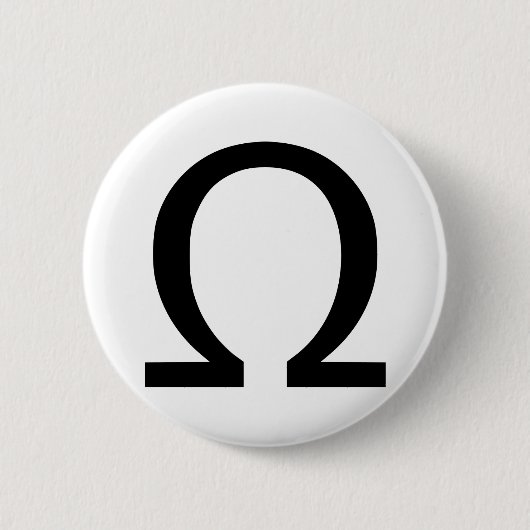 Omega Ronde Button 5,7 Cm (Voorkant)