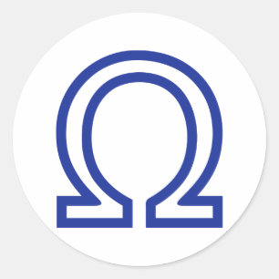 Omega Ronde Sticker