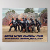 OMEGA SECTOR PAINTBALL TEAM POSTER (Voorkant)