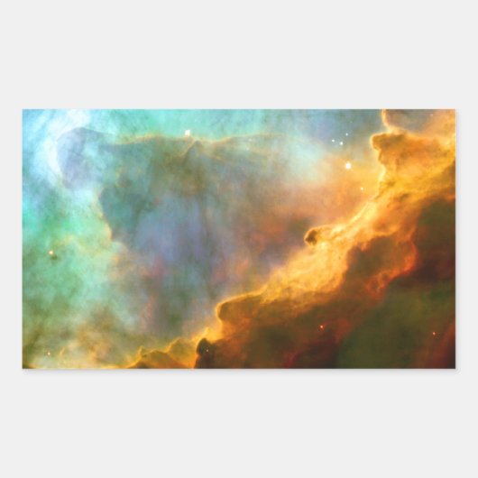 Omega / Swan Nebula (Hubble Telescope) Rechthoekige Sticker (Voorkant)