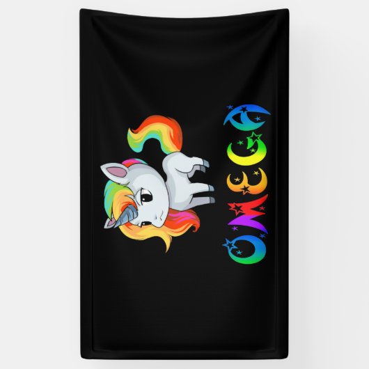 Omega Unicorn Spandoek (Verticaal)