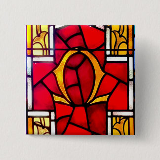 Omega Vierkante Button 5,1 Cm