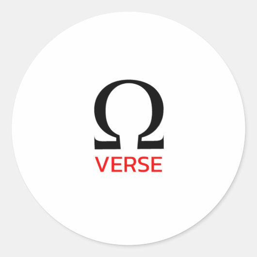 Omegaverse Ronde Sticker (Voorkant)