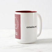 Omeka-mok Tweekleurige Koffiemok (Voorkant rechts)
