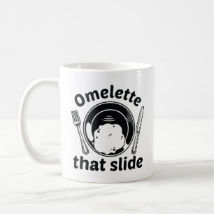 Omelet die dia koffiemok