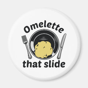 Omelet die dia magneet