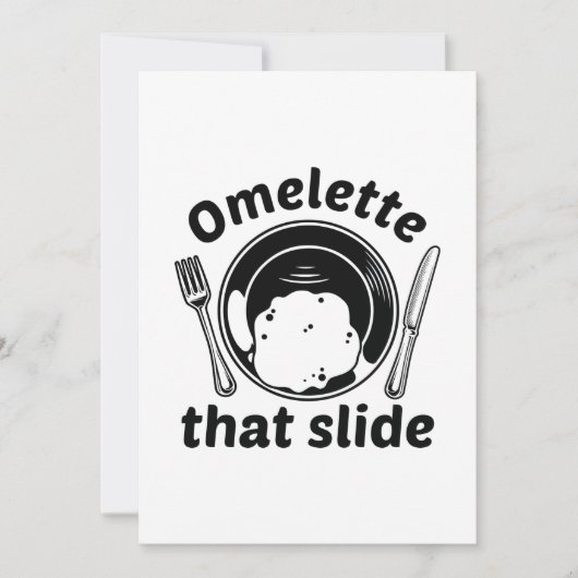 Omelet Die Slipt Bedankkaart (Voorkant)