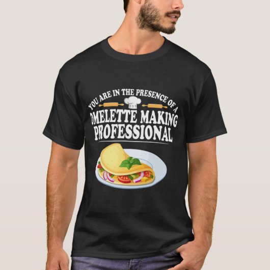 Omelet Making Professional Eggs Breakfast Cadeau T-shirt (Voorkant)