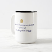 Omelet Name Persoonlijke Mok met tweetone koffie (Voorkant links)